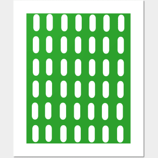 Rounded rectangles green dot pattern Posters and Art